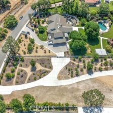 Ranch house looking from above.